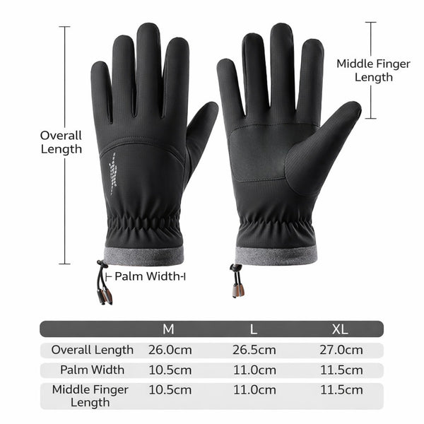 ArcticGrip Touchscreen Waterproof Winter Warmth Gloves