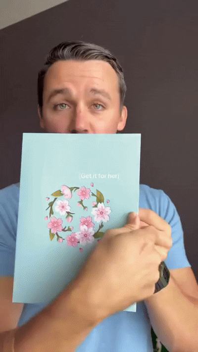 3D Pop UP Flower Card