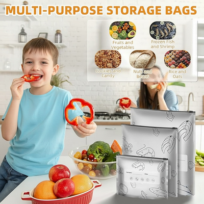 FreshGuard Reusable Food Storage Bags