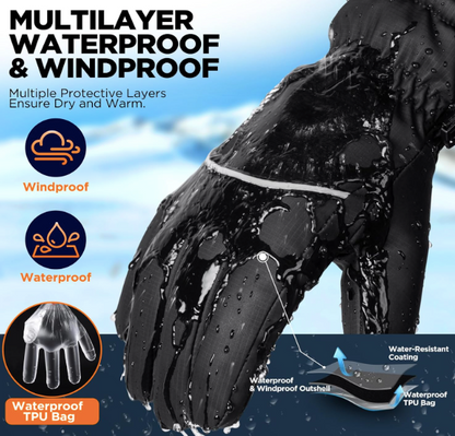 ArcticGrip Touchscreen Waterproof Winter Warmth Gloves