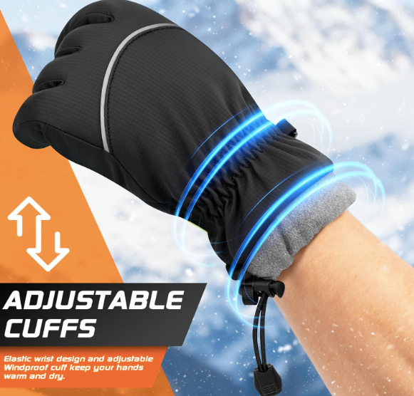 ArcticGrip Touchscreen Waterproof Winter Warmth Gloves
