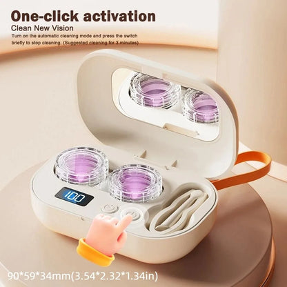 Blue Light Ultrasonic Contact Lens Cleaner Pro Plus
