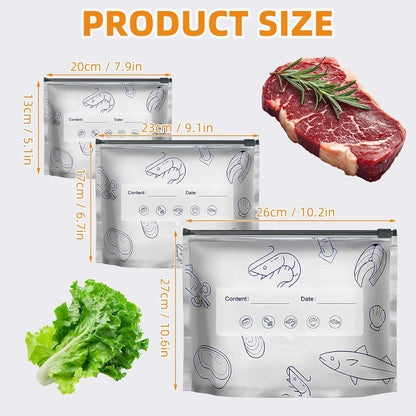 FreshGuard Reusable Food Storage Bags