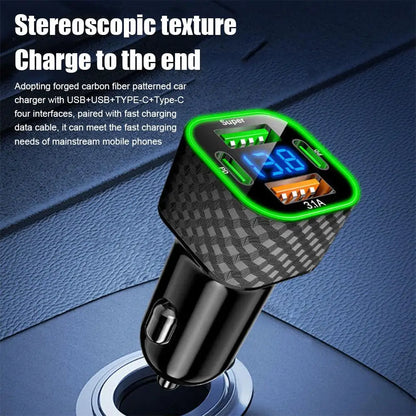 Quadruple-Dual Universal Car Charger