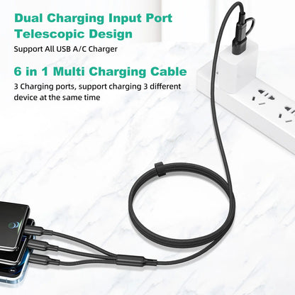 Universal 4 In 1  Fast Charging Multi-Device Cable
