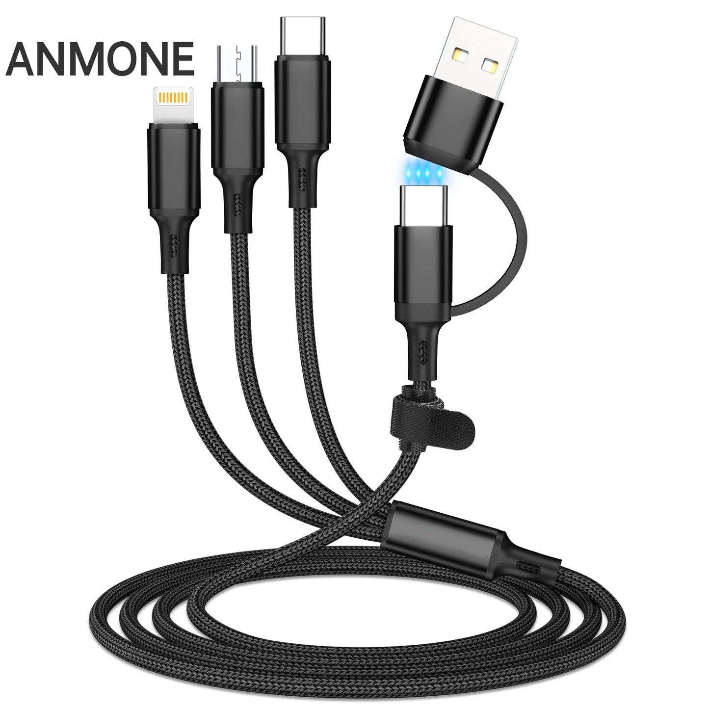 Universal 4 In 1  Fast Charging Multi-Device Cable