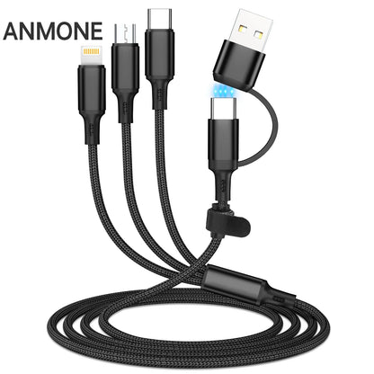 Universal 4 In 1  Fast Charging Multi-Device Cable