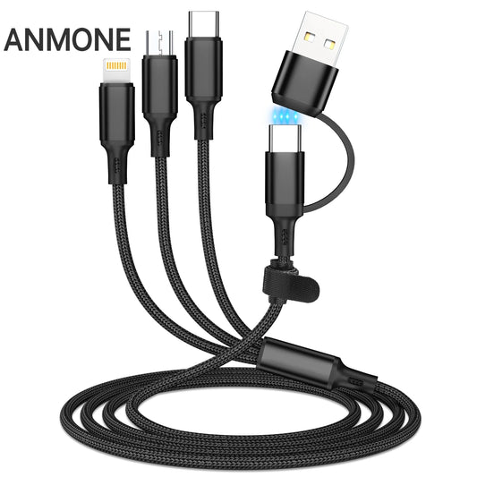 Universal 4 In 1  Fast Charging Multi-Device Cable